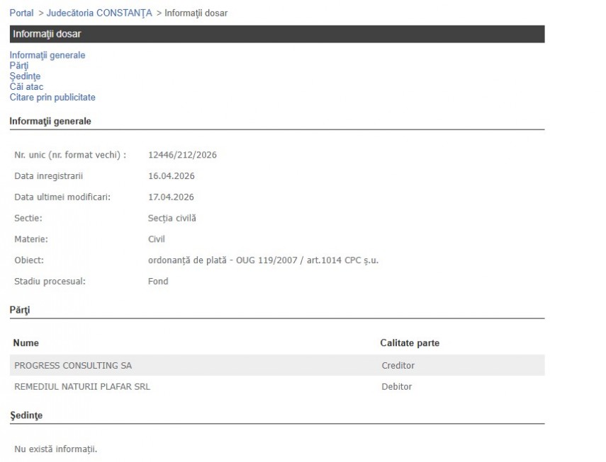 Portalul Instanțelor de Judecată