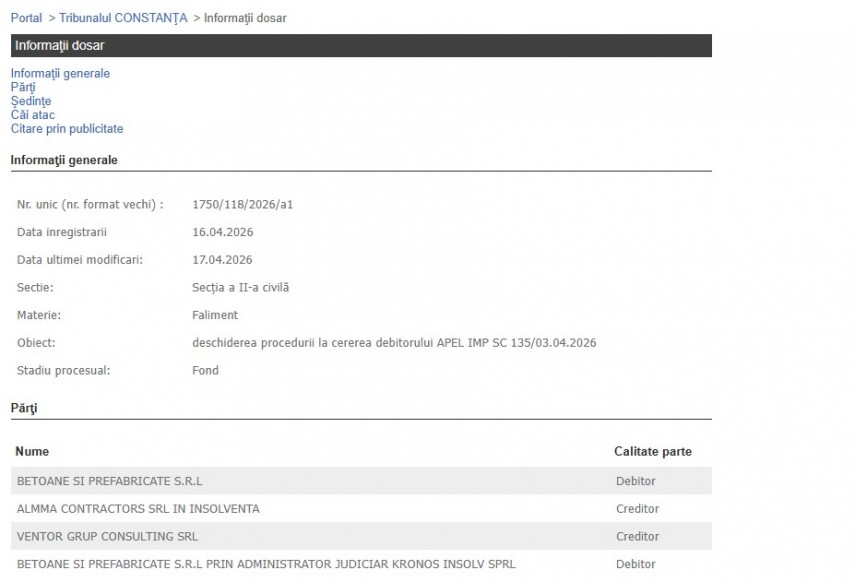 Portalul Instențelor de Judecată