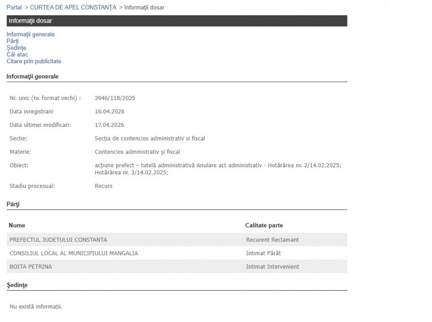 Portalul Instanțelor de Judecată