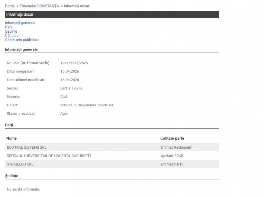 Portalul Instanțelor de Judecată