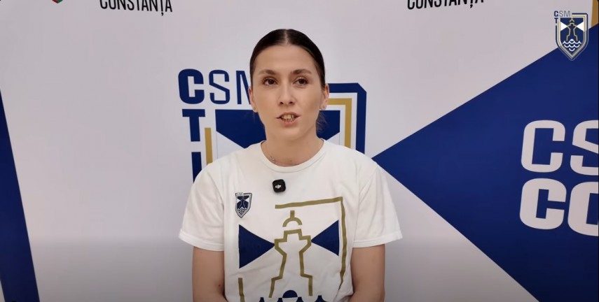 Mihaela Manole. Sursa foto: captură Facebook (CSM Constanța)