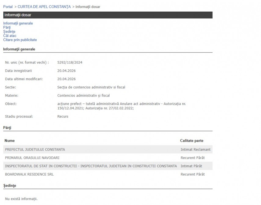 Portalul Instanțelor de Judecată