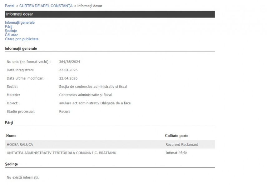 Portalul Instanțelor de Judecată