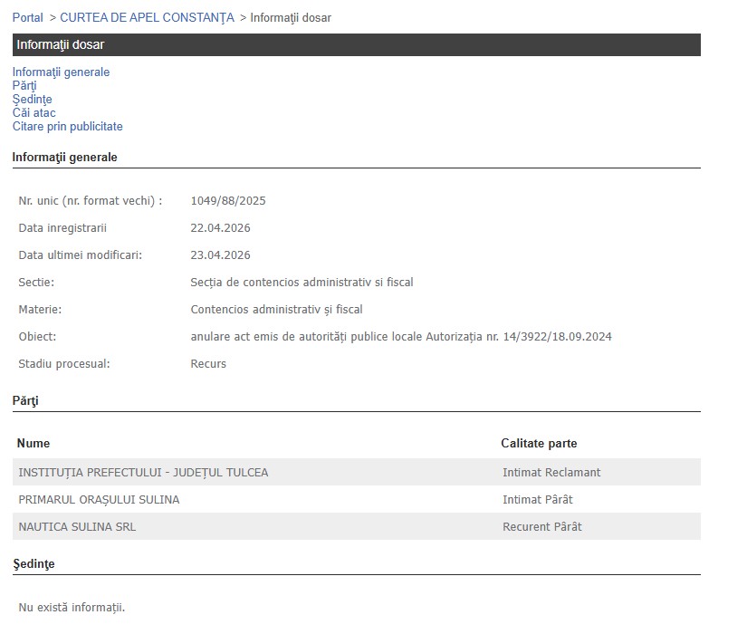 Portalul Instanțelor de Judecată