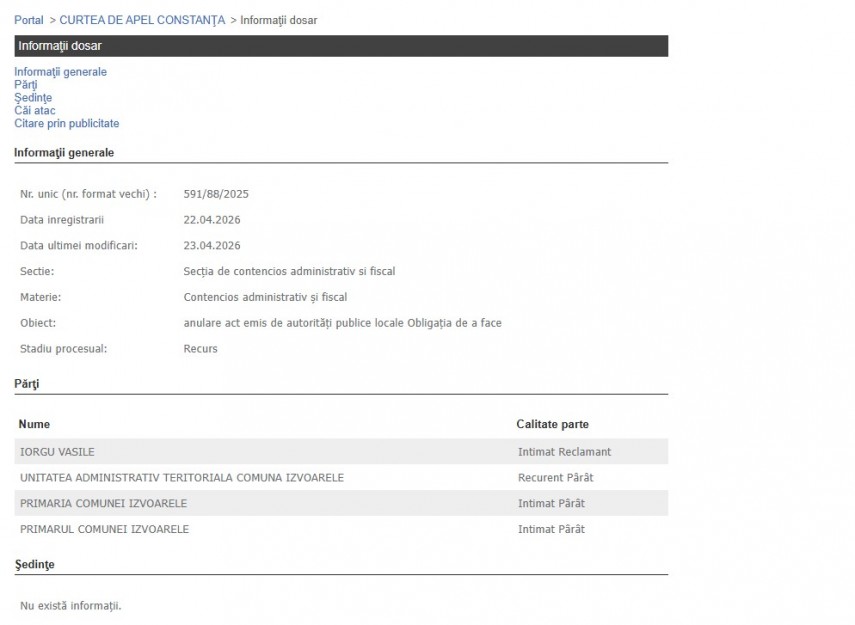 Portalul Instanțelor de Judecată