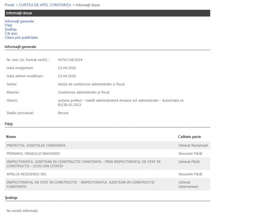 Portalul Instanțelor de Judecată