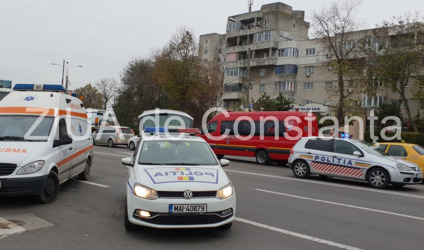 Grav accident rutier in Constanta! Mai multe masini implicate! O victima incarcerata