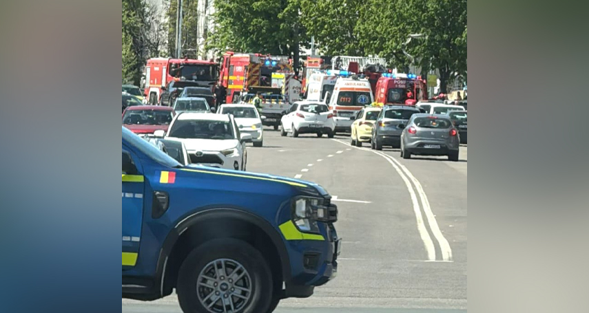 Subsol inundat cu fum pe strada Soveja din Constanta: 26 de persoane evacuate dintr-un imobil      