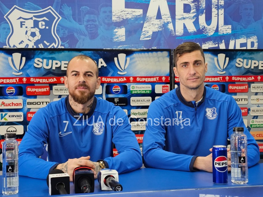 Denis Alibec și Ionuț Larie. Sursa foto: ZIUA de Constanța