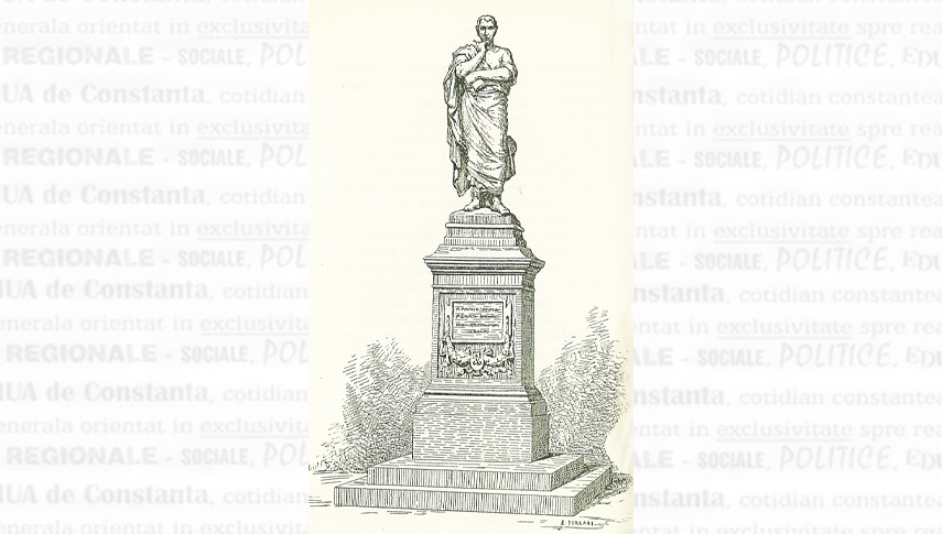 Statuia lui Ovidius. Reproducere după Bruto Amante