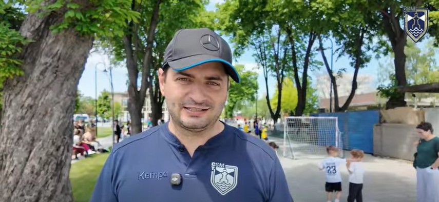 Mihai Ochiuleț, directorul CSM Constanța. Sursa foto: Facebook CSM Constanța (captură video)