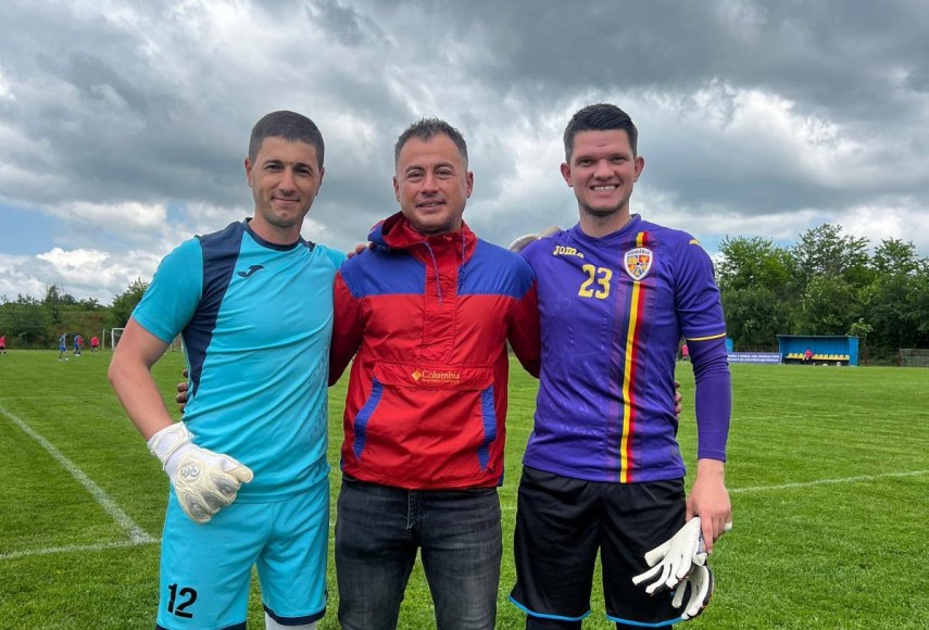 De la stânga la dreapta: Ionel Nae, Erchian Ionus și Alexandru Filip. Sursa foto: Facebook (Comisia Județeană de Arbitri Constanța)