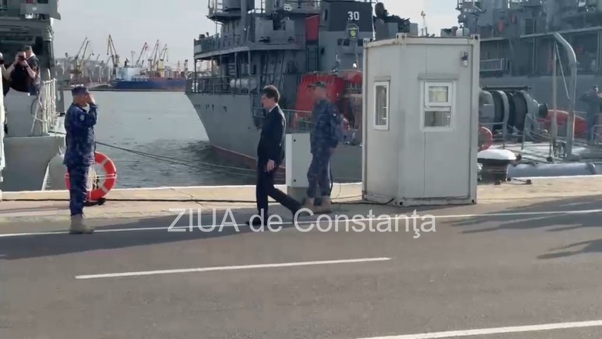 foto nicusor dan a ajuns in portul constanta 941255 foto nicusor dan a ajuns in portul constanta 941255