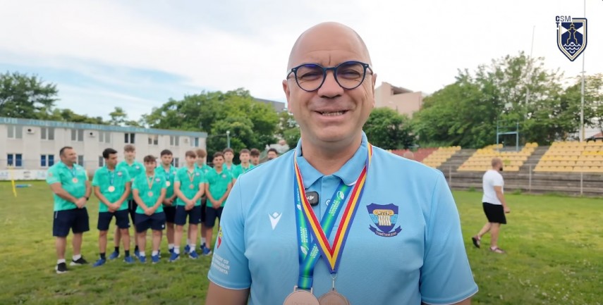 Cristian Cojocaru. Sursa foto: captură Facebook (CSM Constanța)