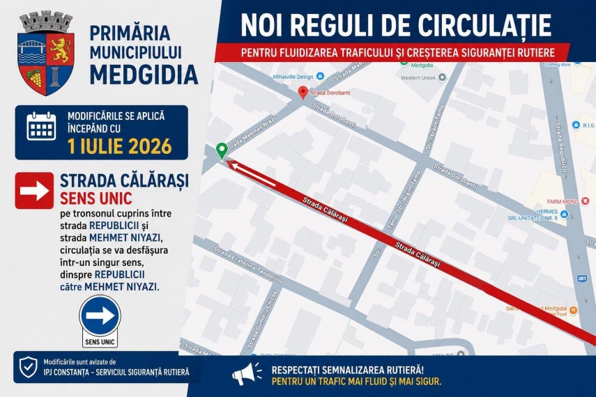 foto atentie soferi municipiul medgidia introduce noi reguli de circulatie pe cinci strazi importante foto atentie soferi municipiul medgidia introduce noi reguli de circulatie pe cinci strazi importante