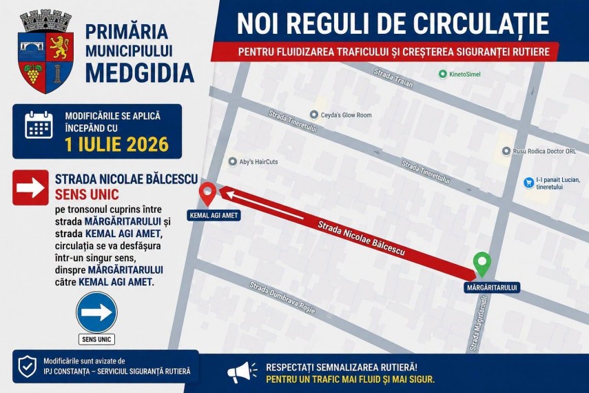 foto atentie soferi municipiul medgidia introduce noi reguli de circulatie pe cinci strazi importante foto atentie soferi municipiul medgidia introduce noi reguli de circulatie pe cinci strazi importante