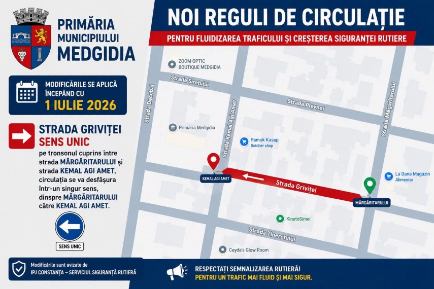 foto atentie soferi municipiul medgidia introduce noi reguli de circulatie pe cinci strazi importante foto atentie soferi municipiul medgidia introduce noi reguli de circulatie pe cinci strazi importante