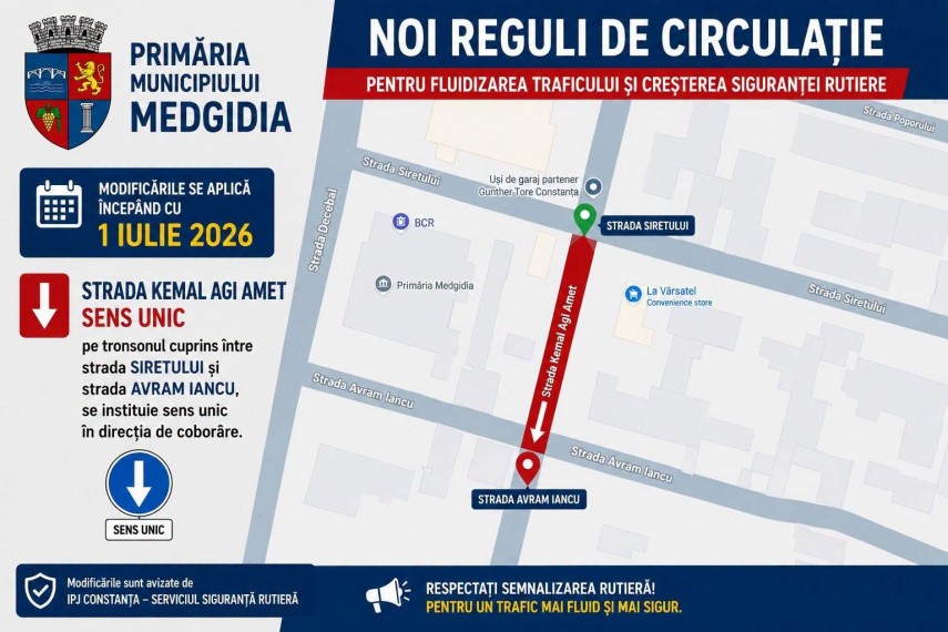 foto atentie soferi municipiul medgidia introduce noi reguli de circulatie pe cinci strazi importante foto atentie soferi municipiul medgidia introduce noi reguli de circulatie pe cinci strazi importante