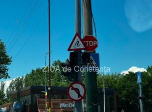 FOTO. Probleme în trafic în zona Delfinariu din Constanța! Semaforizarea nu funcționează 