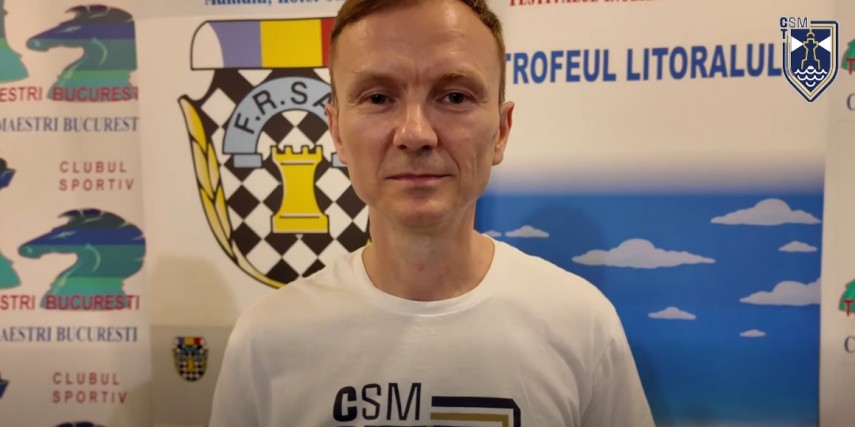 Iulian Mihailov. Sursa foto: captură Facebook (CSM Constanța)
