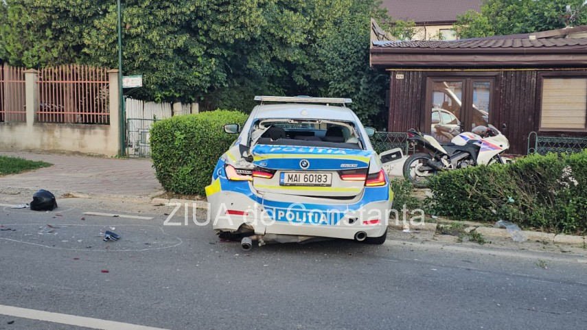 foto video accident grav in 2 mai o autospeciala de politie si o motocicleta lovite de un autocar trei foto video accident grav in 2 mai o autospeciala de politie si o motocicleta lovite de un autocar trei