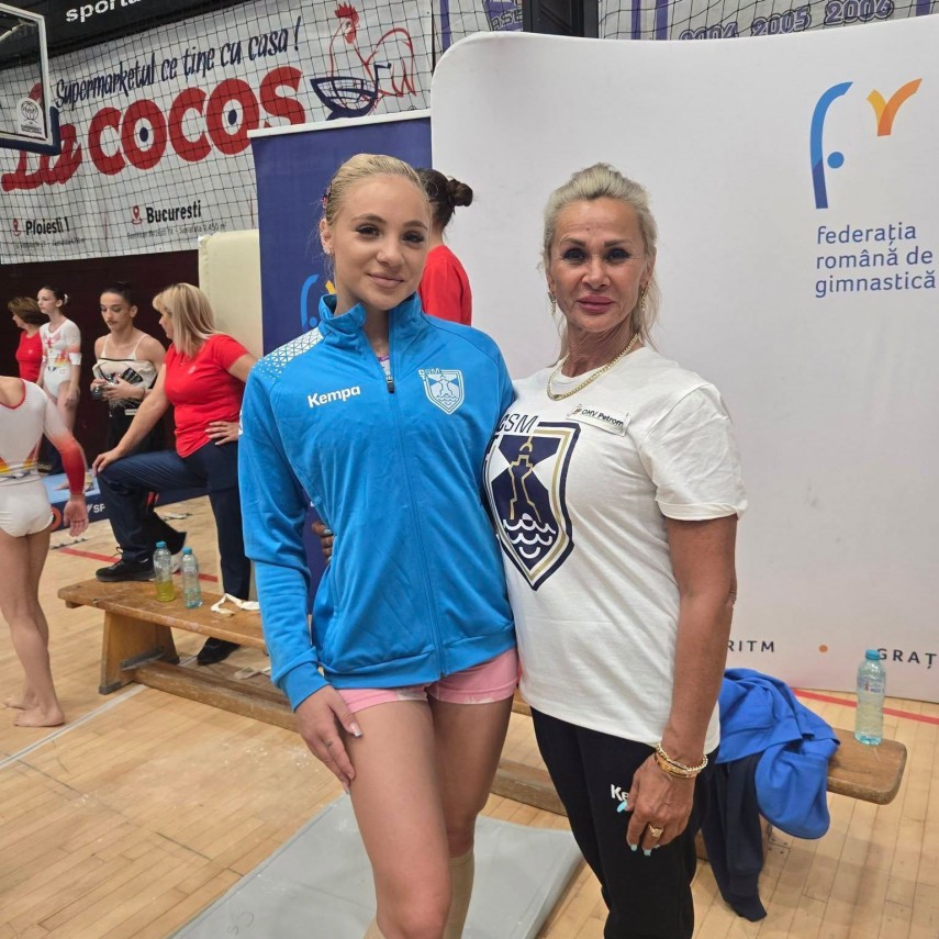 Sabrina Voinea și Camelia Voinea. Sursa foto: Facebook CSM Constanța