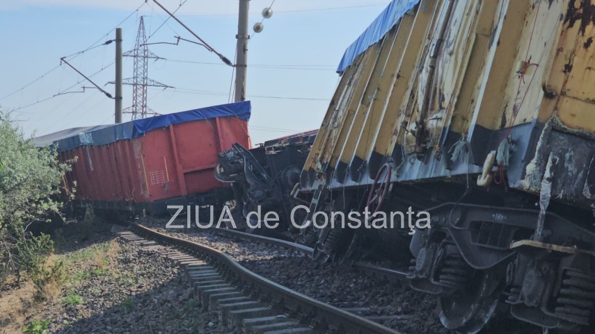 un vagon s a rasturnat iar alte patru au deraiat in regionala cfr palas din constanta 946242 un vagon s a rasturnat iar alte patru au deraiat in regionala cfr palas din constanta 946242