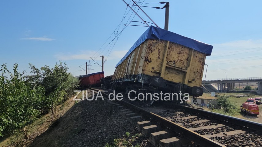 un vagon s a rasturnat iar alte patru au deraiat in regionala cfr palas din constanta 946242 un vagon s a rasturnat iar alte patru au deraiat in regionala cfr palas din constanta 946242