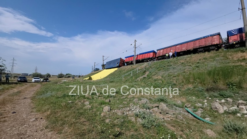un vagon s a rasturnat iar alte patru au deraiat in regionala cfr palas din constanta 946242 un vagon s a rasturnat iar alte patru au deraiat in regionala cfr palas din constanta 946242