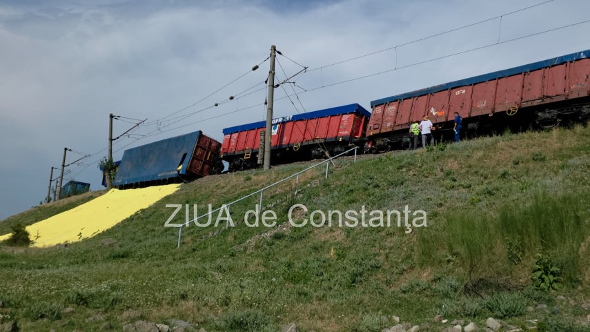 un vagon s a rasturnat iar alte patru au deraiat in regionala cfr palas din constanta 946242 un vagon s a rasturnat iar alte patru au deraiat in regionala cfr palas din constanta 946242