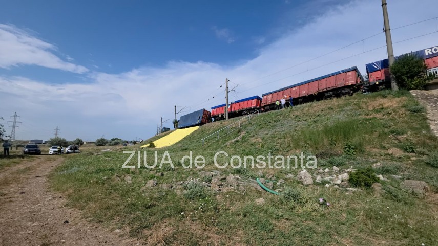 un vagon s a rasturnat iar alte patru au deraiat in regionala cfr palas din constanta 946242 un vagon s a rasturnat iar alte patru au deraiat in regionala cfr palas din constanta 946242