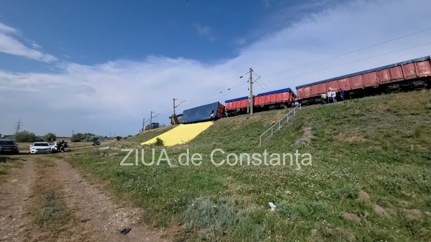 un vagon s a rasturnat iar alte patru au deraiat in regionala cfr palas din constanta 946242 un vagon s a rasturnat iar alte patru au deraiat in regionala cfr palas din constanta 946242