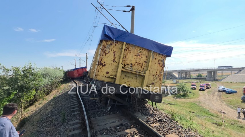 un vagon s a rasturnat iar alte patru au deraiat in regionala cfr palas din constanta 946242 un vagon s a rasturnat iar alte patru au deraiat in regionala cfr palas din constanta 946242