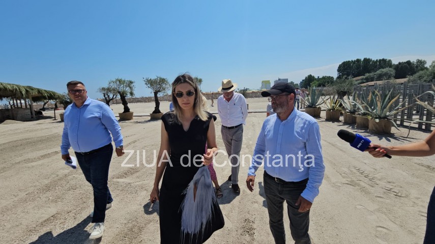 foto video ministrul mediului diana buzoianu in control pe plaja din mamaia 946346 foto video ministrul mediului diana buzoianu in control pe plaja din mamaia 946346