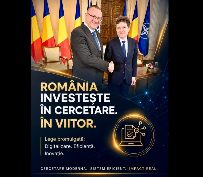 Sursă foto: Facebook/Autoritatea Națională pentru Cercetare