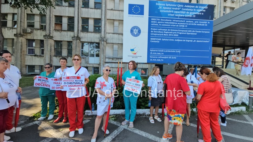 foto video greva de avertisment in spitalele din constanta medicii si personalul sanitas protesteaza foto video greva de avertisment in spitalele din constanta medicii si personalul sanitas protesteaza