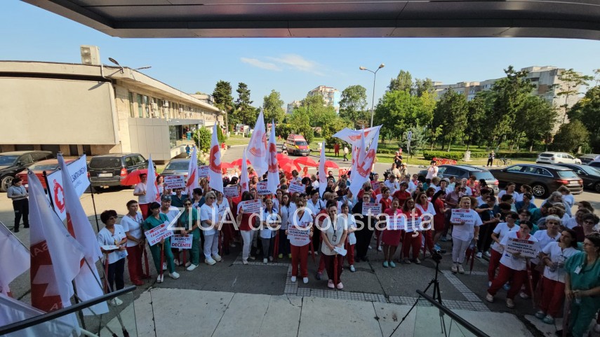 foto video greva de avertisment in spitalele din constanta medicii si personalul sanitas protesteaza foto video greva de avertisment in spitalele din constanta medicii si personalul sanitas protesteaza