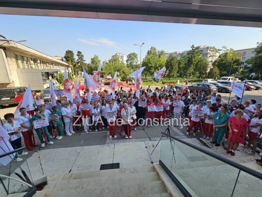 foto video greva de avertisment in spitalele din constanta medicii si personalul sanitas protesteaza foto video greva de avertisment in spitalele din constanta medicii si personalul sanitas protesteaza