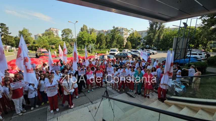 foto video greva de avertisment in spitalele din constanta medicii si personalul sanitas protesteaza foto video greva de avertisment in spitalele din constanta medicii si personalul sanitas protesteaza
