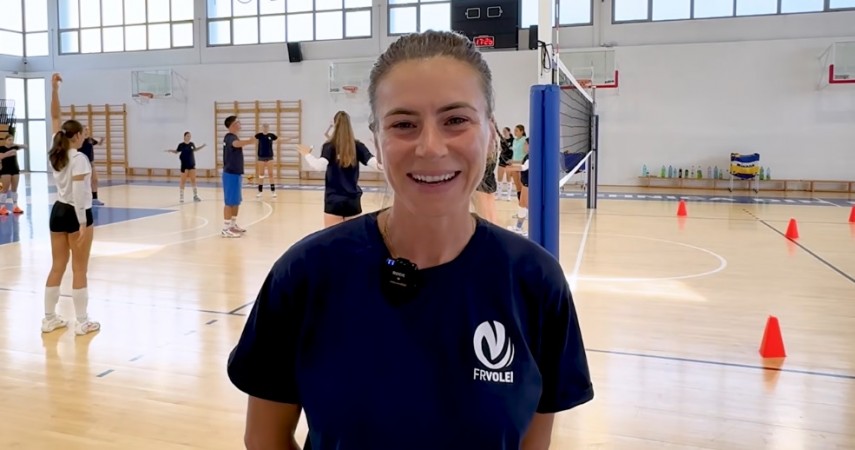 Alexandra Trică. Sursa foto: captură Youtube – Romanian Volleyball Federation (FRV)