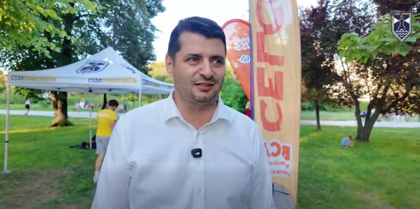 Mihai Ochiuleț, directorul CSM Constanța. Sursa foto: captură Facebook (CSM Constanța) 
