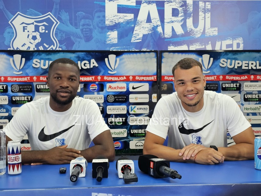 Tony Njike și Gustavo Marins. Sursa foto: ZIUA de Constanța