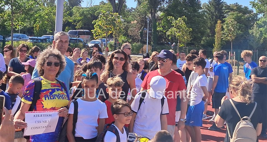 FOTO-VIDEO: Constanta are din nou pista de atletism! Imagini de la inaugurarea de la Palatul Copiilor            