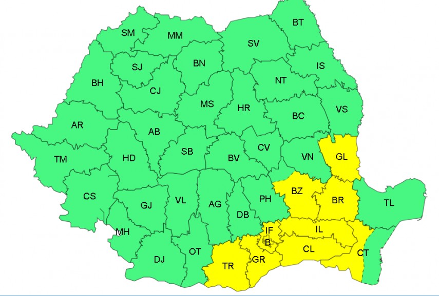 Sursă:ANM
