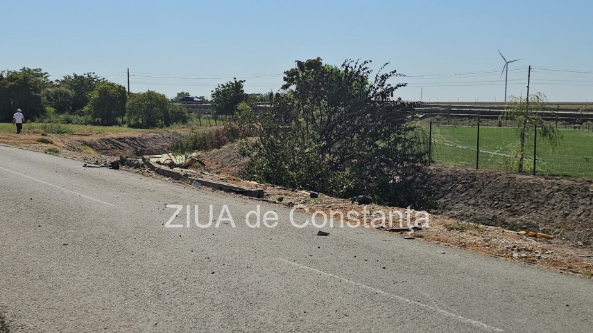 stiri constanta azi accident grav la pecineaga o masina s a rasturnat si a luat foc 950163