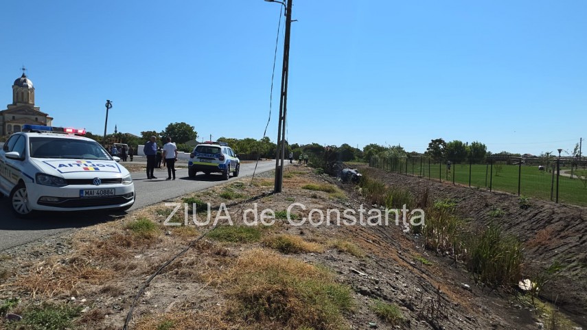 stiri constanta azi accident grav la pecineaga o masina s a rasturnat si a luat foc 950163