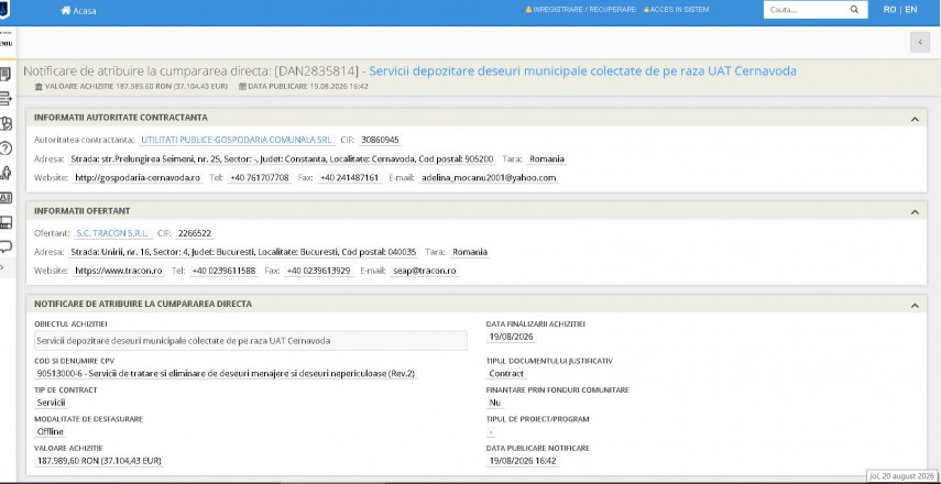 Sursă:Captură/SEAP