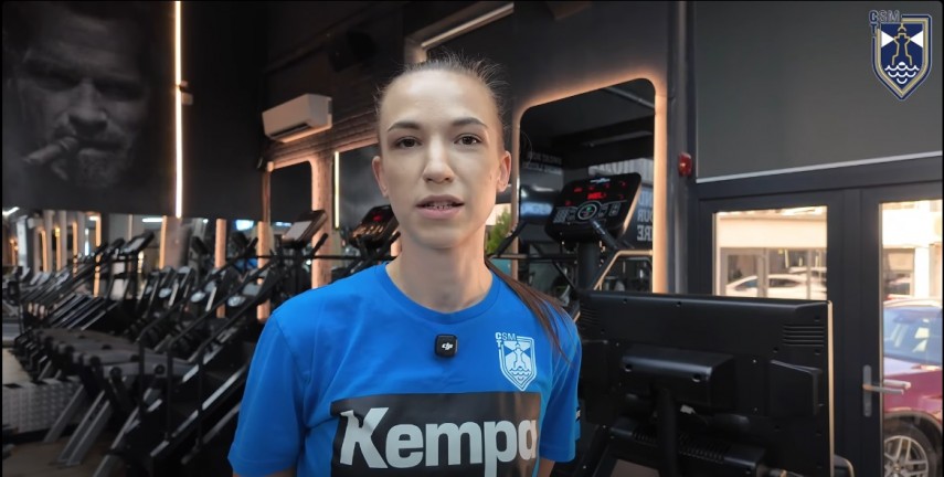 Andreea Cimpu. Sursa foto: captură Facebook (CSM Constanța)
