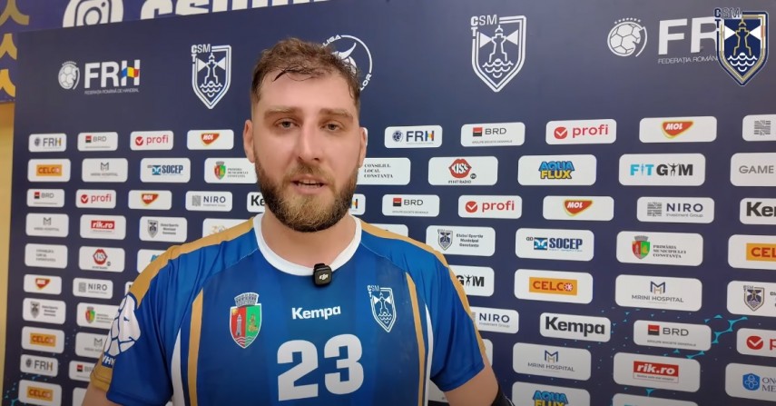 Bogdan Rață. Sursa foto: captură CSM Constanța TV