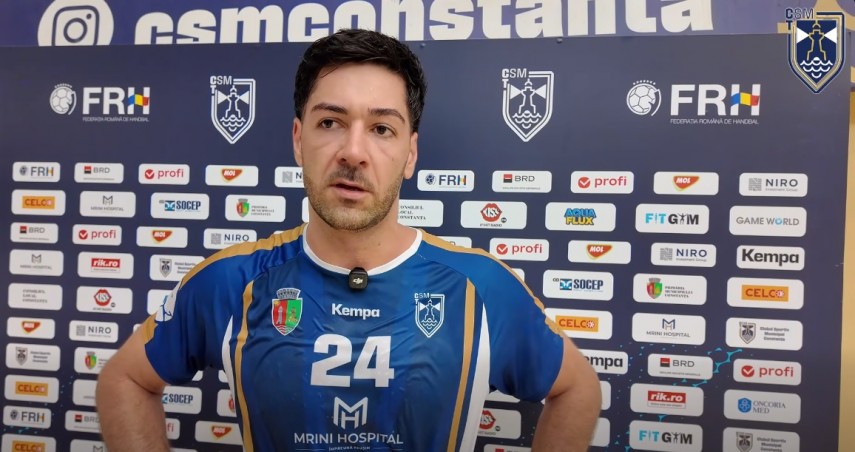 Gabriel Cumpănici. Sursa foto: captură CSM Constanța TV